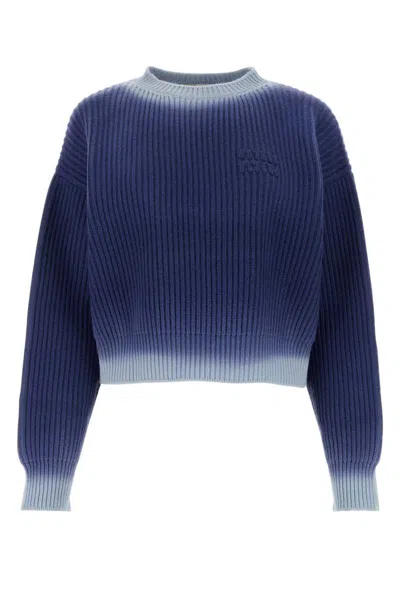 Miu Miu Knitwear In Blue