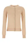 Miu Miu Pink Cashmere Blend Cardigan In Pink