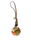 Miu Miu Knot-detail Charm In Green