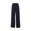 Miu Miu L Pants With Nylon Waistband In Blue