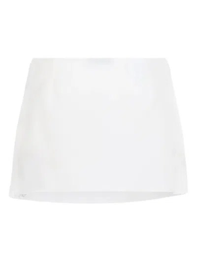 Miu Miu Lace-detail Mini Skirt