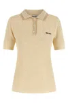 Miu Miu Polohemd Aus Spitze In Black