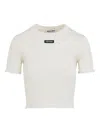 Miu Miu Lace-trimmed Top In White