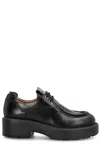 Miu Miu Chunky-sole Lace-up Shoes In Black