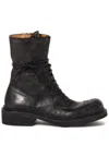 Miu Miu Calfskin Cap-toe Combat Boots In Black