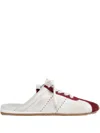 Miu Miu Lace-up Mule Sneakers In White