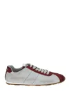 Miu Miu Women Plume Leather And Suede Sneakers In White