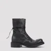 Miu Miu Black Leather Boots In Black