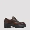 Miu Miu Lace-up Shoes Featuring Chunky Sole In Brown