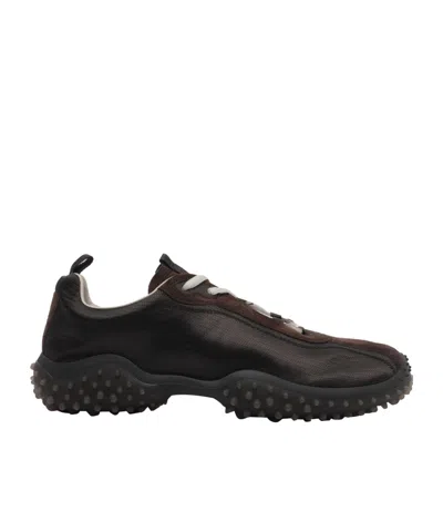Miu Miu Lace-up Sneakers In Black