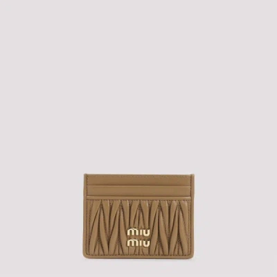 Miu Miu Lamb Leather Cardholder Unica