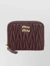 Miu Miu Zip Wallet In Black