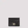 Miu Miu Lamb Leather Credit Card Case