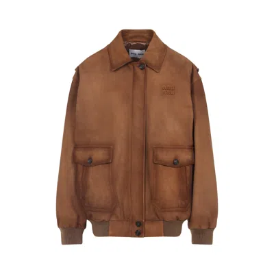 MIU MIU MIU MIU LAMB LEATHER JACKET