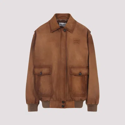 MIU MIU LAMB LEATHER JACKET