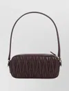Miu Miu Lamb Leather Quilted Pouch And Strap