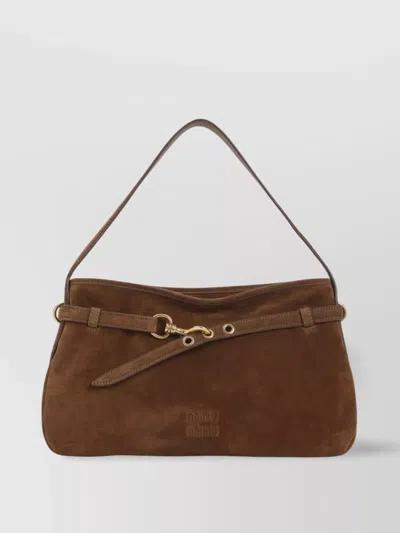 MIU MIU LAMB LEATHER SHOULDER BAG