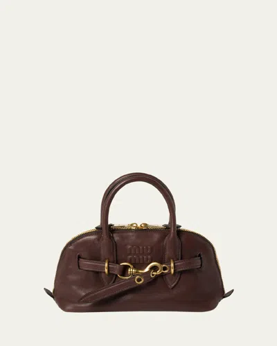 MIU MIU LAMB LEATHER TOP-HANDLE BAG