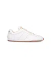 Miu Miu Low-top Sneakers With Rubber Sole And Stitching In White