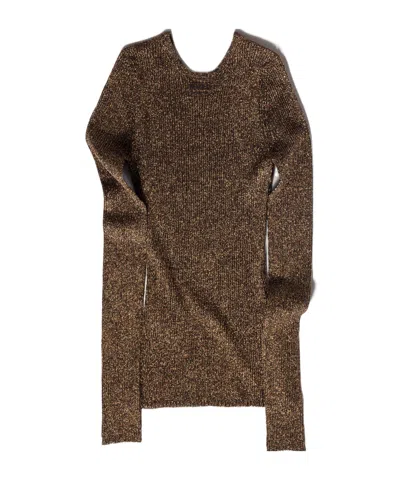 MIU MIU MIU MIU CREWNECK RIBBED JUMPER
