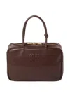 Miu Miu Women Beau Large Leather Handbag In Multi