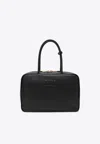 Miu Miu Large Beau Leather Shoulder Bag In Black