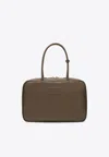Miu Miu Large Beau Leather Shoulder Bag In Brown