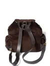 Miu Miu Large Corduroy Backpack In Brown