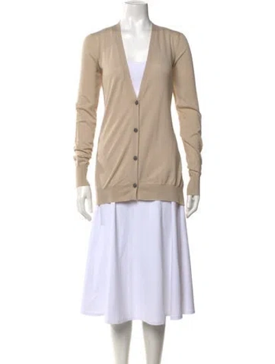 Pre-owned Miu Miu Late 2000's - Early 2010's Cashmere Sweater In Neutral