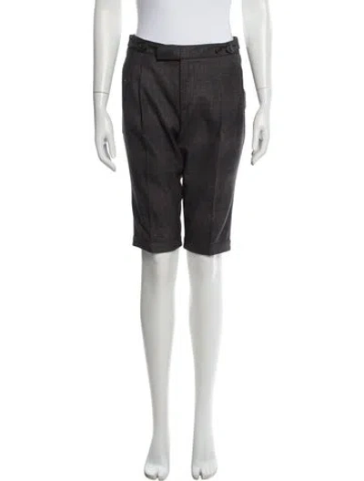 Pre-owned Miu Miu Late 2000's - Early 2010's Knee-length Shorts In Gray