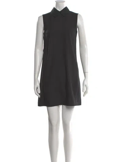 Pre-owned Miu Miu Late 2000's - Early 2010's Mini Dress In Gray