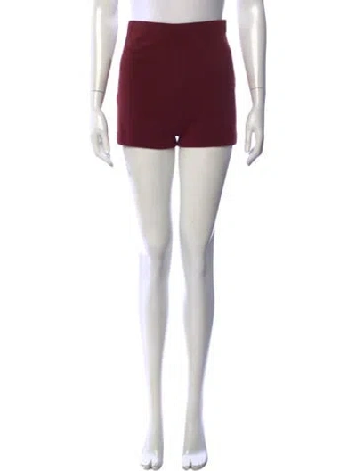 Pre-owned Miu Miu Late 2000's - Early 2010's Mini Shorts In Burgundy