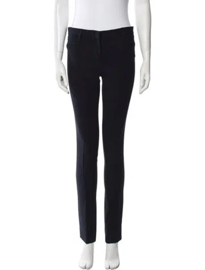 Pre-owned Miu Miu Late 2000's - Early 2010's Skinny Leg Pants In Blue