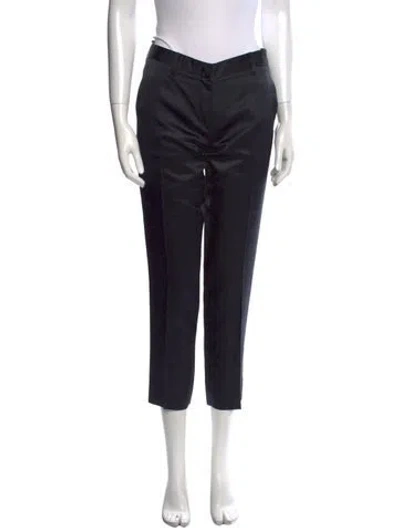 Pre-owned Miu Miu Late 2000's - Early 2010's Straight Leg Pants In Black