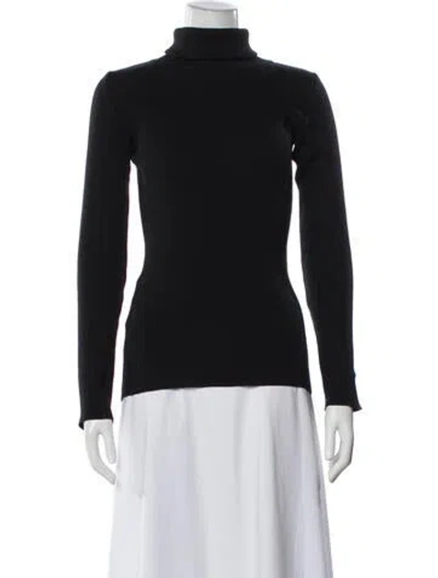 Pre-owned Miu Miu Late 2000's - Early 2010's Turtleneck Sweater In Black