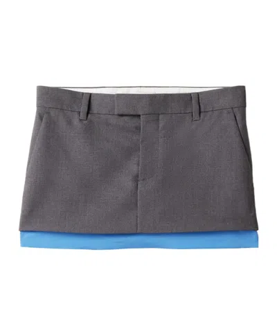 MIU MIU GABARDINE MINISKIRT