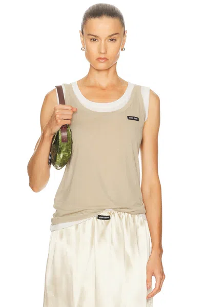Miu Miu Layered Tank Top