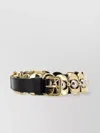 Miu Miu Leather And Metal Belt With Decorative Elements
