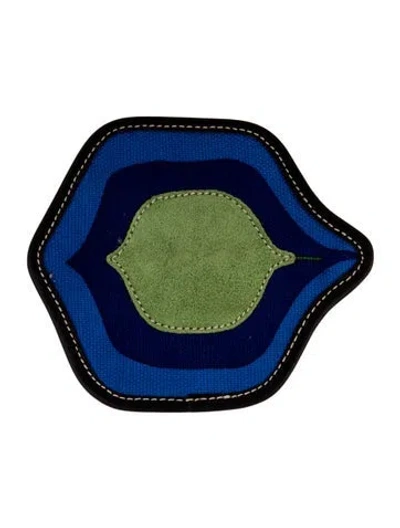Pre-owned Miu Miu Leather & Suede Patch Brooch In Multicolor