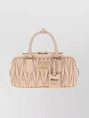 Miu Miu Powder Pink Leather Arcadie Handbag