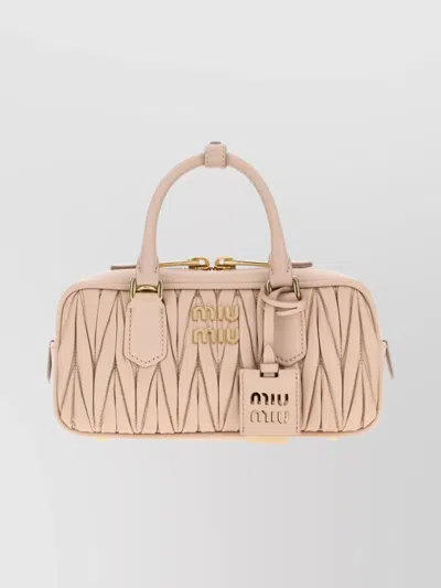 MIU MIU LEATHER ARCADIE HANDBAG TOP HANDLES