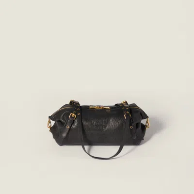 Miu Miu Leather Bag In Black