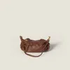 Miu Miu Leather Bag In Brown