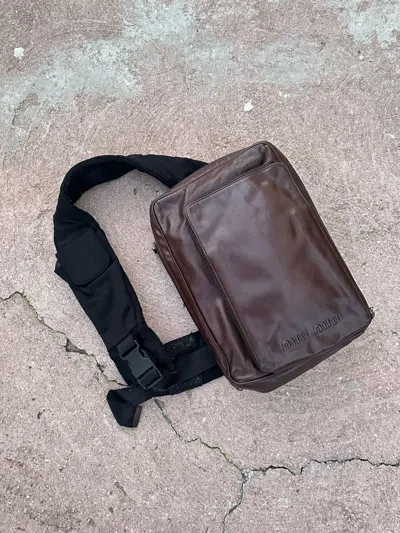 Pre-owned Miu Miu Leather Bag Dark Brown Shoulder