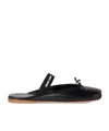 Miu Miu Black Viscose Mules In Black
