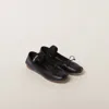Miu Miu Logo-printed Bow Detailed Ballerina Shoes In Animal Print