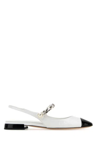 MIU MIU LEATHER BALLERINAS