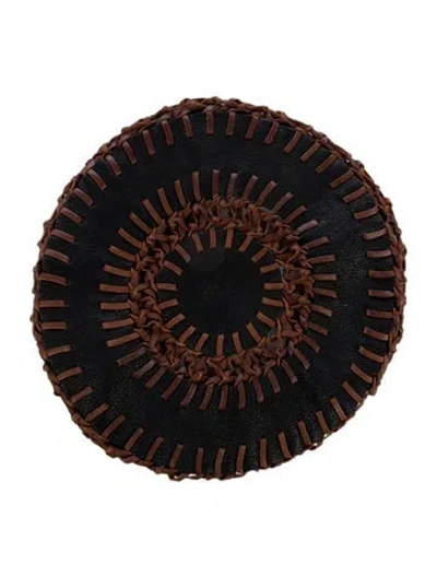 Pre-owned Miu Miu Leather Baret In Multi