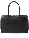 Miu Miu Beau Leather Bag In Black