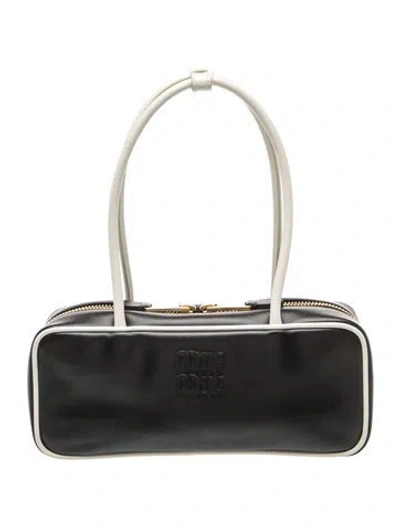 Pre-owned Miu Miu Leather Beau In Multi